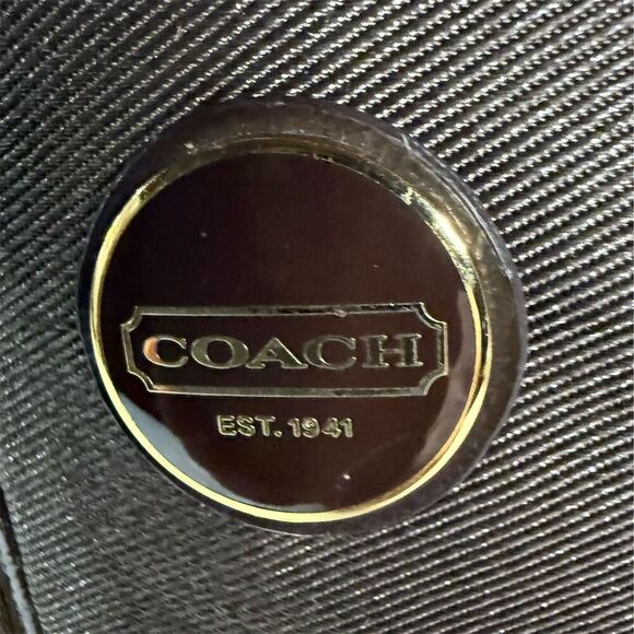 Coach Signature Stripe Demi Crossbody Bag Brown/Beige Women's Handbag - Picture 5 of 12